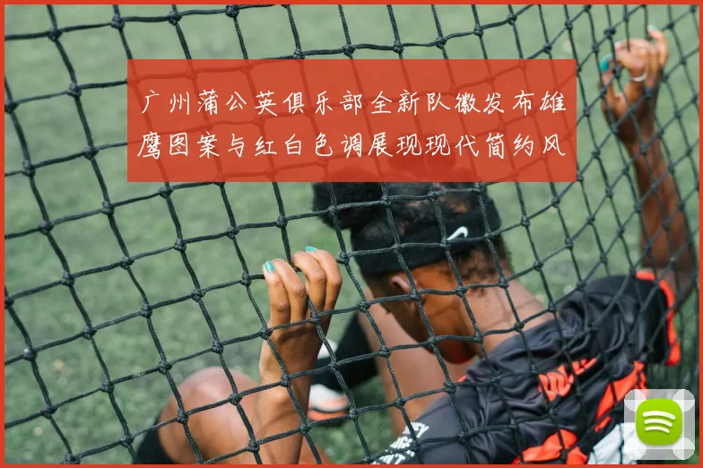 广州蒲公英俱乐部全新队徽发布雄鹰图案与红白色调展现现代简约风格
